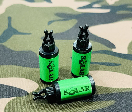 Solar Original Fluoro Green Bobbin Heads x 3