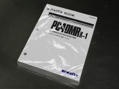 Komatsu PC40MRx-1 Hydraulic Excavator Parts Manual Catalog Exploded Diagram Book