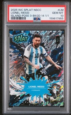 2025 WILD CARD SPLAT EXCLUSIVE 1/1 ️⚽️LIONEL MESSI ️⚽️ARGENTINA ️⚽️WORLD CUP