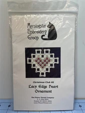 MORNINGSTAR EMBROIDERY GROUP CCS KIT - LACY EDGE HEART ORNAMENT Christmas Club 6