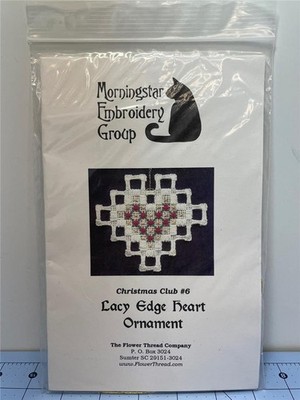 MORNINGSTAR EMBROIDERY GROUP CCS KIT - LACY EDGE HEART ORNAMENT Christmas Club 6