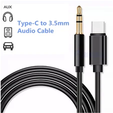 Type C to Aux Cable USB Type-C Male To 3.5mm Cord Car AUX Music Audio Adapter