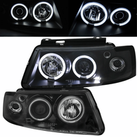 Angel Eyes Scheinwerfer Set Ccfl Schwarz FüR VW Passat B5 3B 96-08.2000