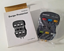 NEW Sanus Elements Surge Protector for Phone, Cable, and Outlets - ELM201-B1