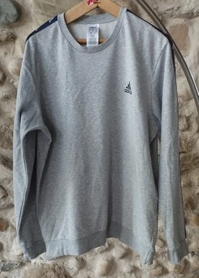 Sweat sans capuche Adidas homme taille XL Parfait État - Photo 1/4