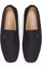 Bruno Marc Herren Loafer Schwarz Kunstleder E...