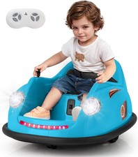 Bumper Car Toddler 12V Electric Kids Ride on Bumper Car W/ Remote Control 360