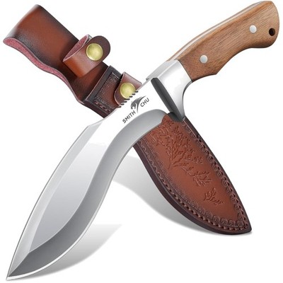 Survival Messer,D2 Stahl Jagdmesser mit Scheide,Camping Messer,Feststehende K...