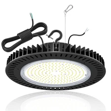 LED High Bay Lights 240W 33,600LM 5000K, Dimmable UFO LED High Bay Shop Light...