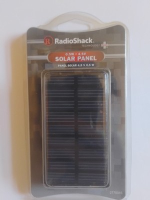 Solar Panel 4.5 VDC / 0.5 Watts RadioShack 277-0045 With Leads NOS