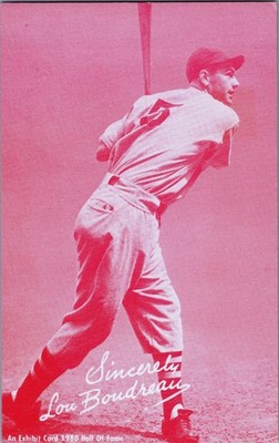 [54h] Exhibit Card, Lou Boudreau Hall of Fame