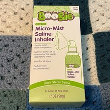 ELLEO Boogie Micro-Mist Saline Inhaler 1.7oz Safe for All Ages Nasal Relief