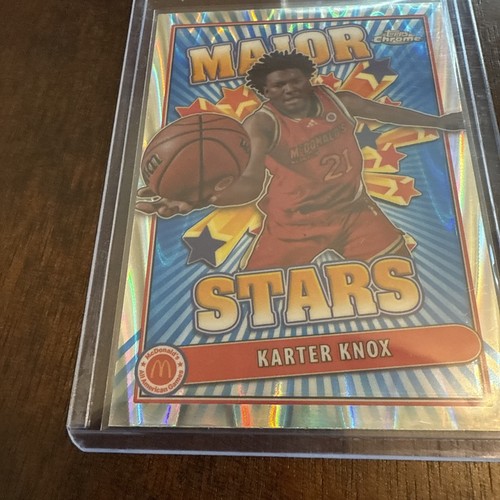2024 Topps Mcdonalds All American Silver RayWave Major Stars Karter Knox - Picture 4 of 9