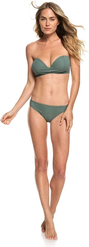 Roxy Damen Badehose Schwimmhose Bikini Garden Summers, Grün, L - Bild 4 von 4