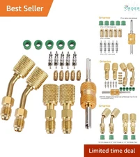 Refrigerant Recharging Kit Brass R410a Adapter 5/16 F to 1/4 M HVAC HVACR