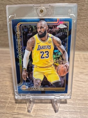 2025 Topps Chrome LeBron James Blue Refractor Basketball /150