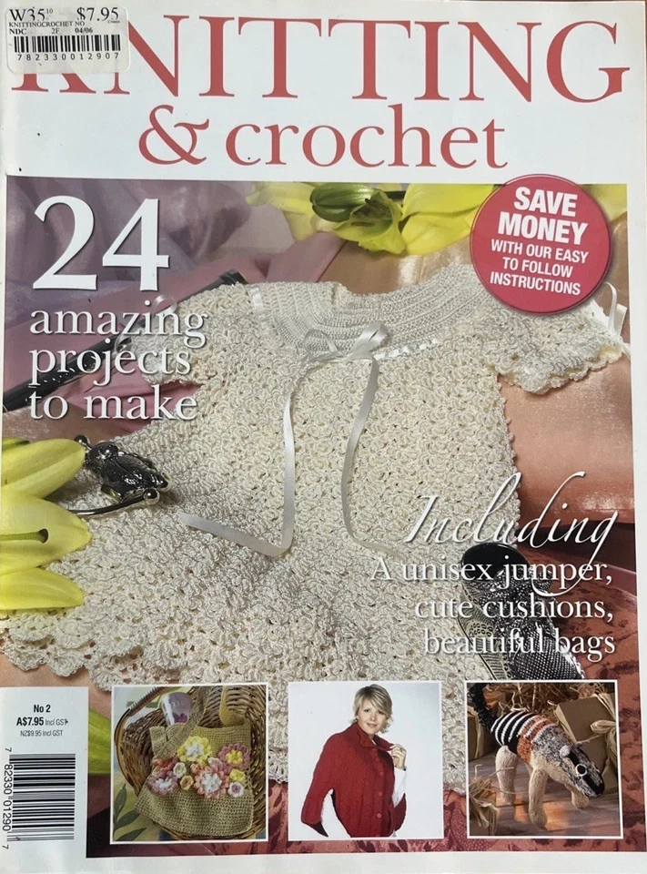 Knitting & Crocheting Magazine No 2 & Patons Crochet Tank 0025 Patterns - Image 2 of 4