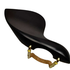 Good 1/2 Violin Chinrest with Clamp Bracket Matel Screw, Ebony Violin Chin Rest