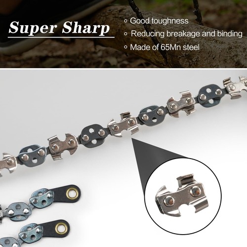 53 Inch Rope Saw, High Reach Tree Limb Hand Rope Chainsaw, 68 Sharp Teeth Rope 2 - Picture 4 of 7