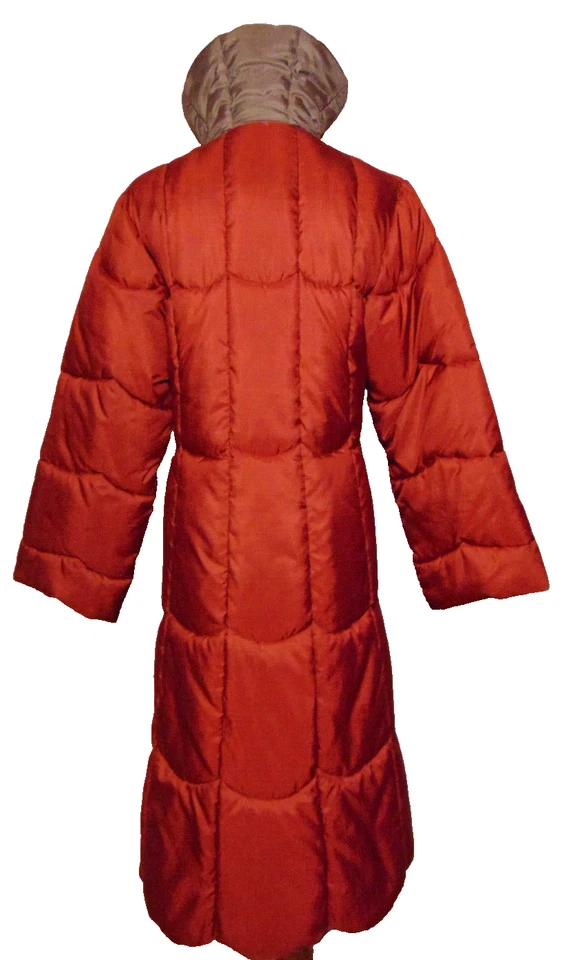 VTG FORECASTER OF BOSTON WOMENS REVERSIBLE QUILTED COAT COMFORTER SCALLOP HEM ~S - Image 2 of 4