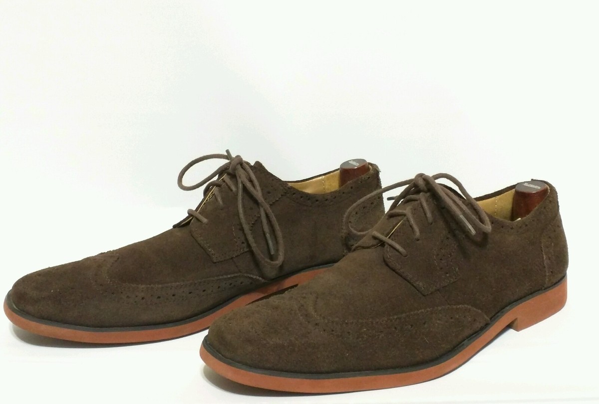Stacy Adams Imperial Brown Nubuck Suede Oxfords Size 9.5 M  display picture 1