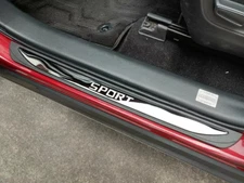 Black Car Door Scuff Sill Cover Panel Step Protector For Mitsubishi Accessories