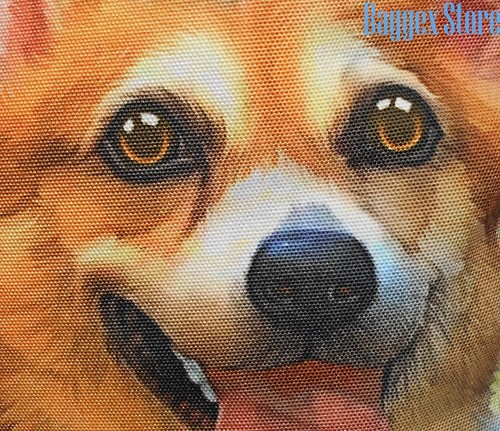Bolso de Mano Mediano Furbabies Welsh Corgi Original Retrato Dibujo Impreso Lona - Imagen 10 de 12
