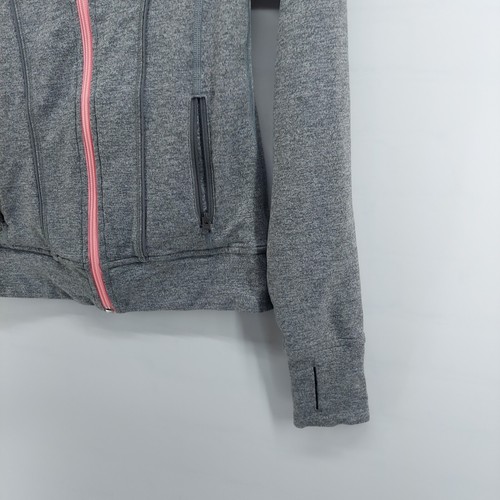 iviva girls sweater side size 8 activewear full zip lined double thumb holes - Picture 2 of 12