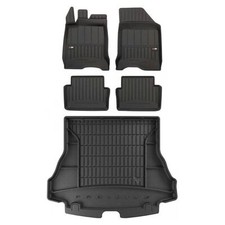 Frogum Pro-Line Satz Gummifußmatten und Kofferraummatten für Renault Laguna II 2