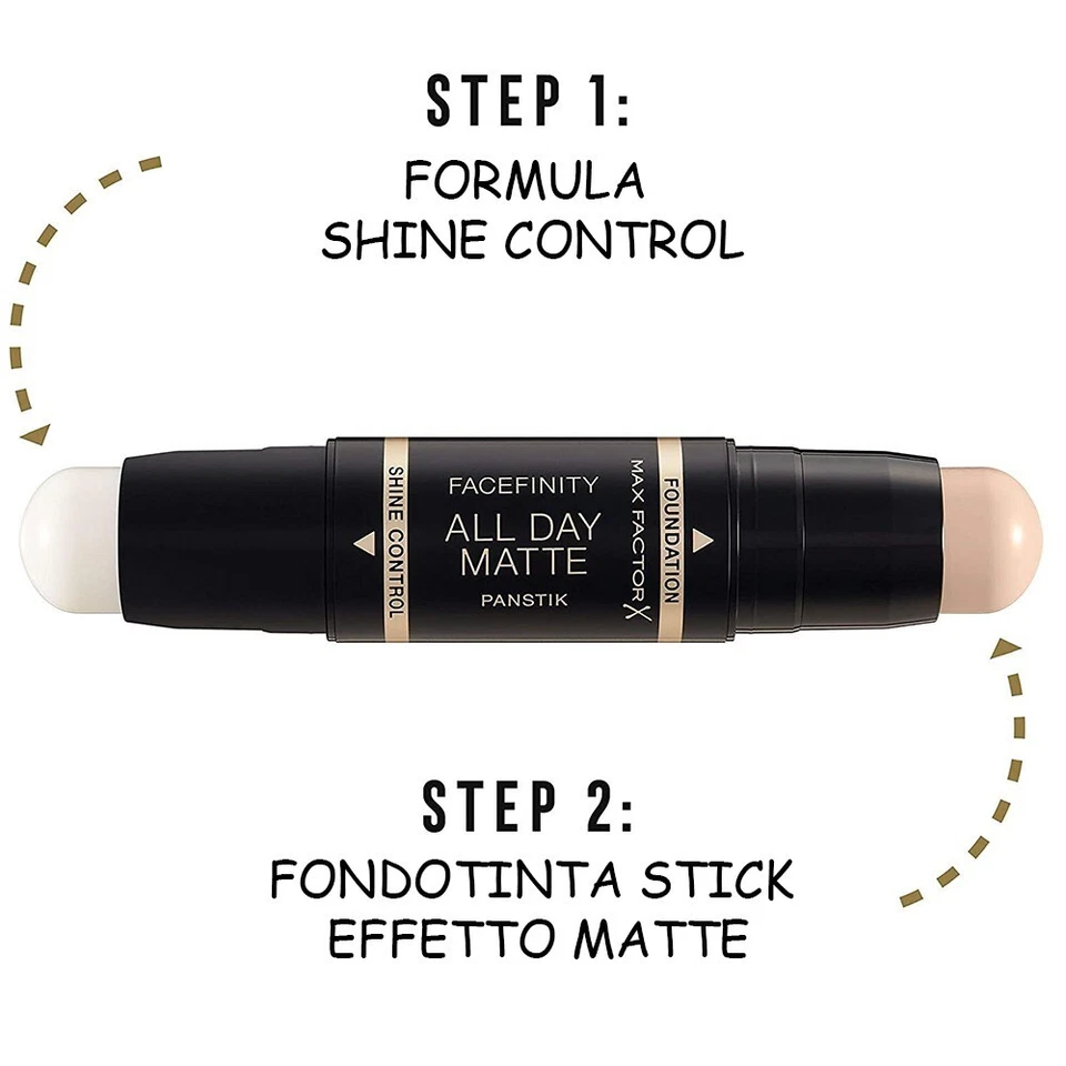 Max Factor Facefinity All Day Matte Pan Stik Fondotinta Opaco Make Up Viso 3783