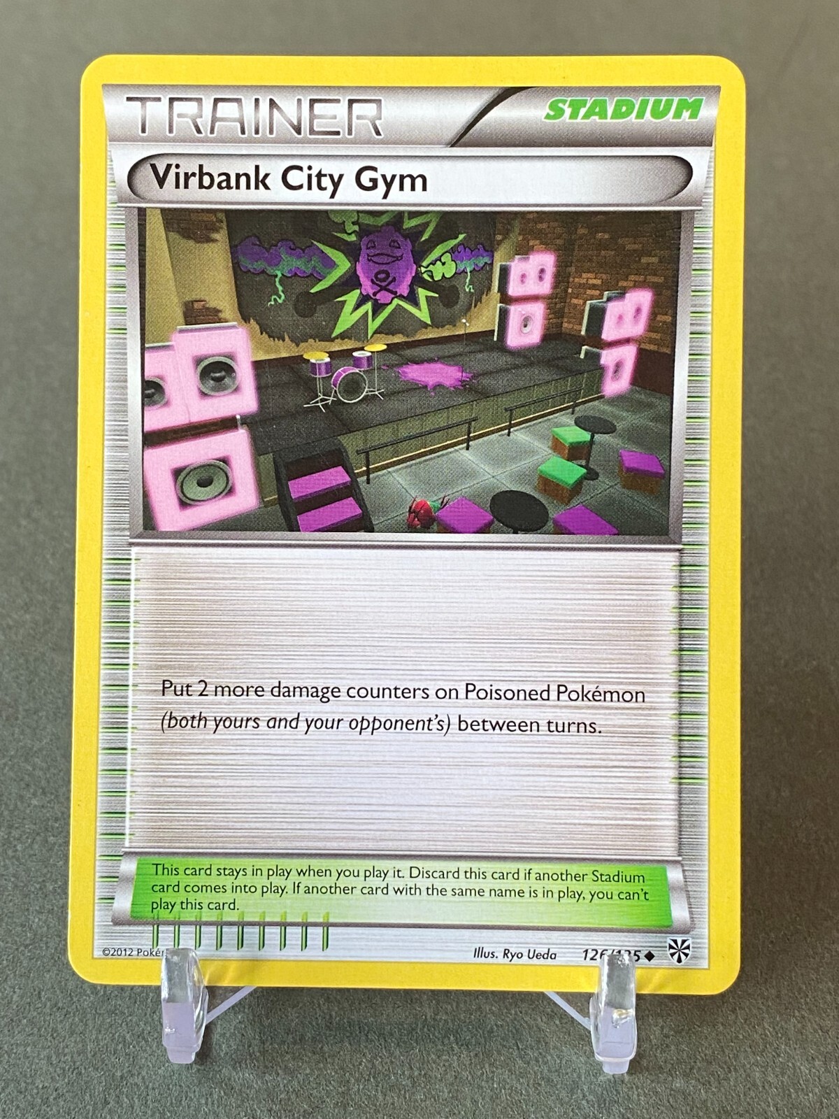 Pokemon Virbank City Gym Trainer 126/135 Plasma Storm NM/LP
