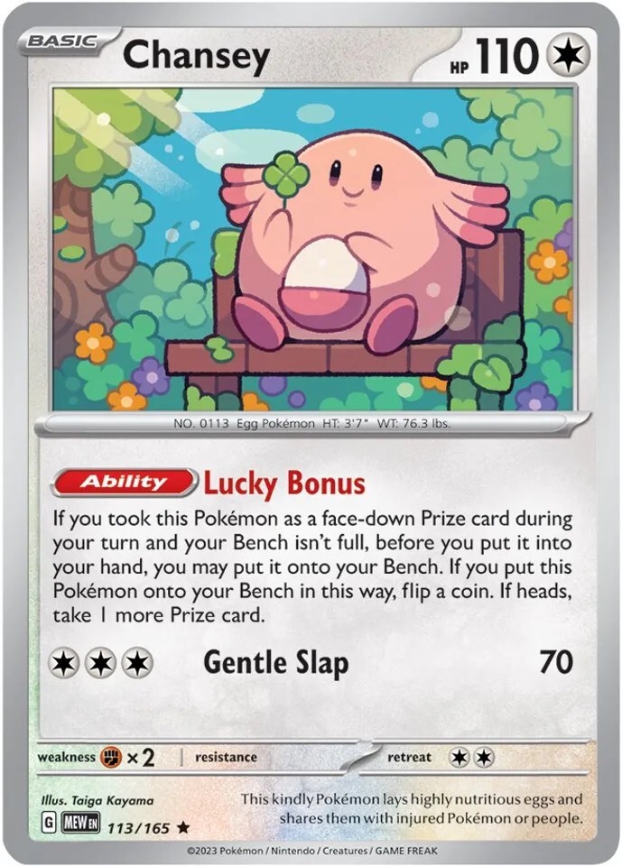 Pokemon Chansey 113/165 Holo Rare Scarlet Violet 151 English NM | eBay