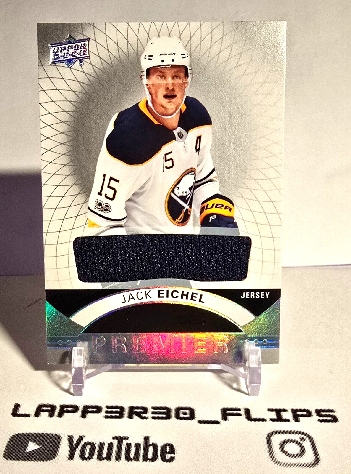Jack Eichel - 2017-18 Upper Deck Premier Game Used Memorabilia #9
