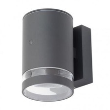 Litecraft Helo Up or Down Outdoor Wall Light With Photocell Sensor - Anthracite 