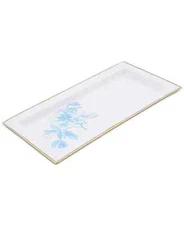 Thirstystone White Enamel Tray with Peony Design NEW!!!!