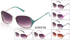 12 Pairs New Women Fashion Metal Quality Sunglasses Wholesale Mix Color