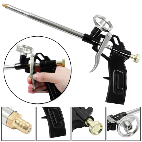 Pro PU Foam Gun NIB Expanding Spray Applicator New & Improved Adapter Basket US - Picture 4 of 17