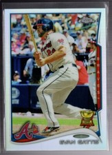 2014 Topps Chrome EVAN GATTIS REFRACTOR Atlanta Braves