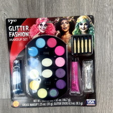 New Rubies Glitter Fashion Makeup Set Halloween Production WM33558 Free Shipping