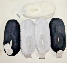 Fuzzy Babba Women's Textured Faux Fur Slipper Socks, 1-Pack Size 7-9