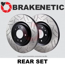 REAR SET BRAKENETIC Premium GT Slotted Brake Disc Rotors BNP34095.GT
