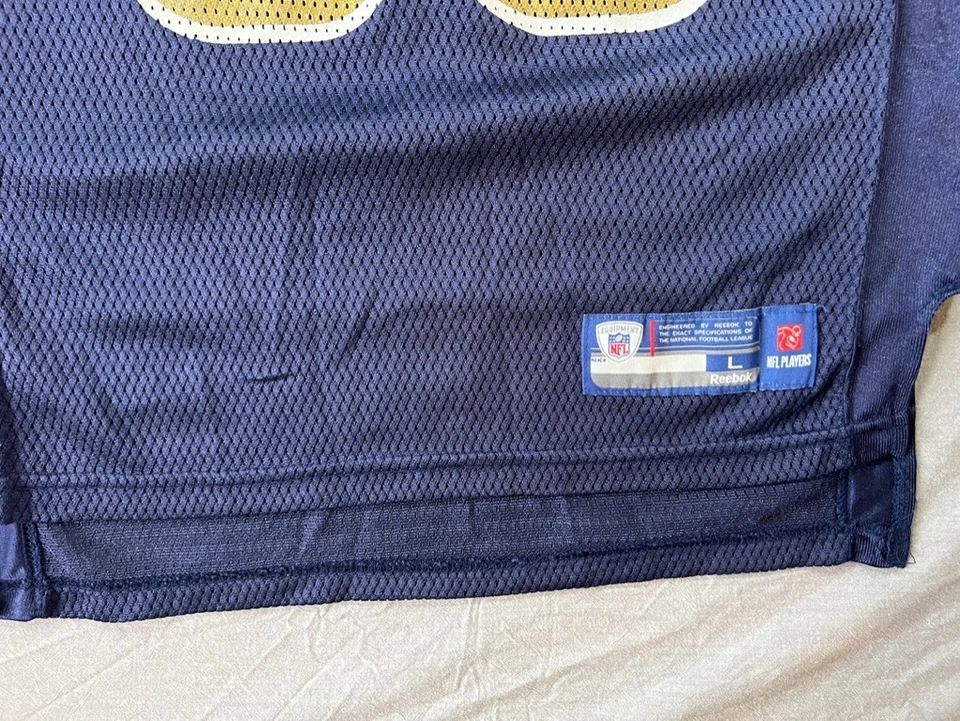 Camiseta de manga corta azul grande de los Saint Louis Rams Jackson de la NFL para niños. Foto 3 de 4