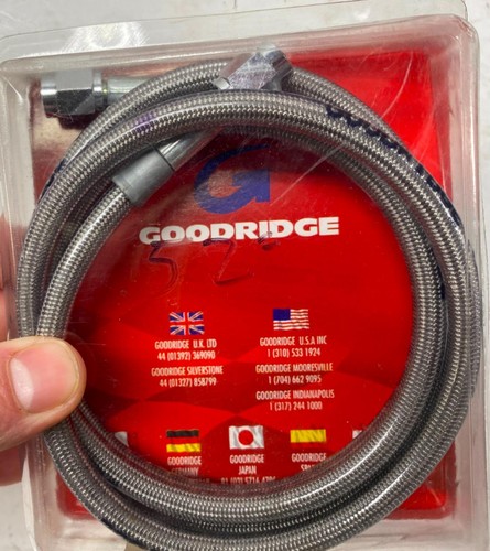 Goodridge 80352 Universal Clear Coat Brake Hose with Chrome Ends - 52in. 52" - Bild 5 von 8