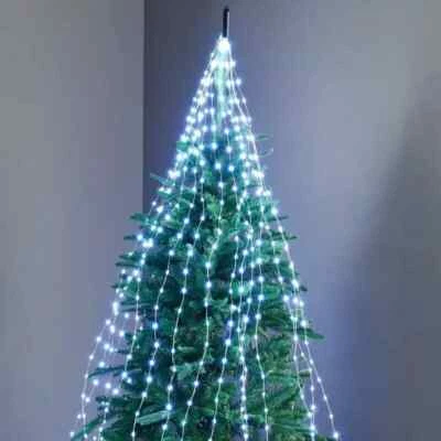 672 Sparkle LED Cascading Micro Tree Light - Cool White LED - Christmas Lights