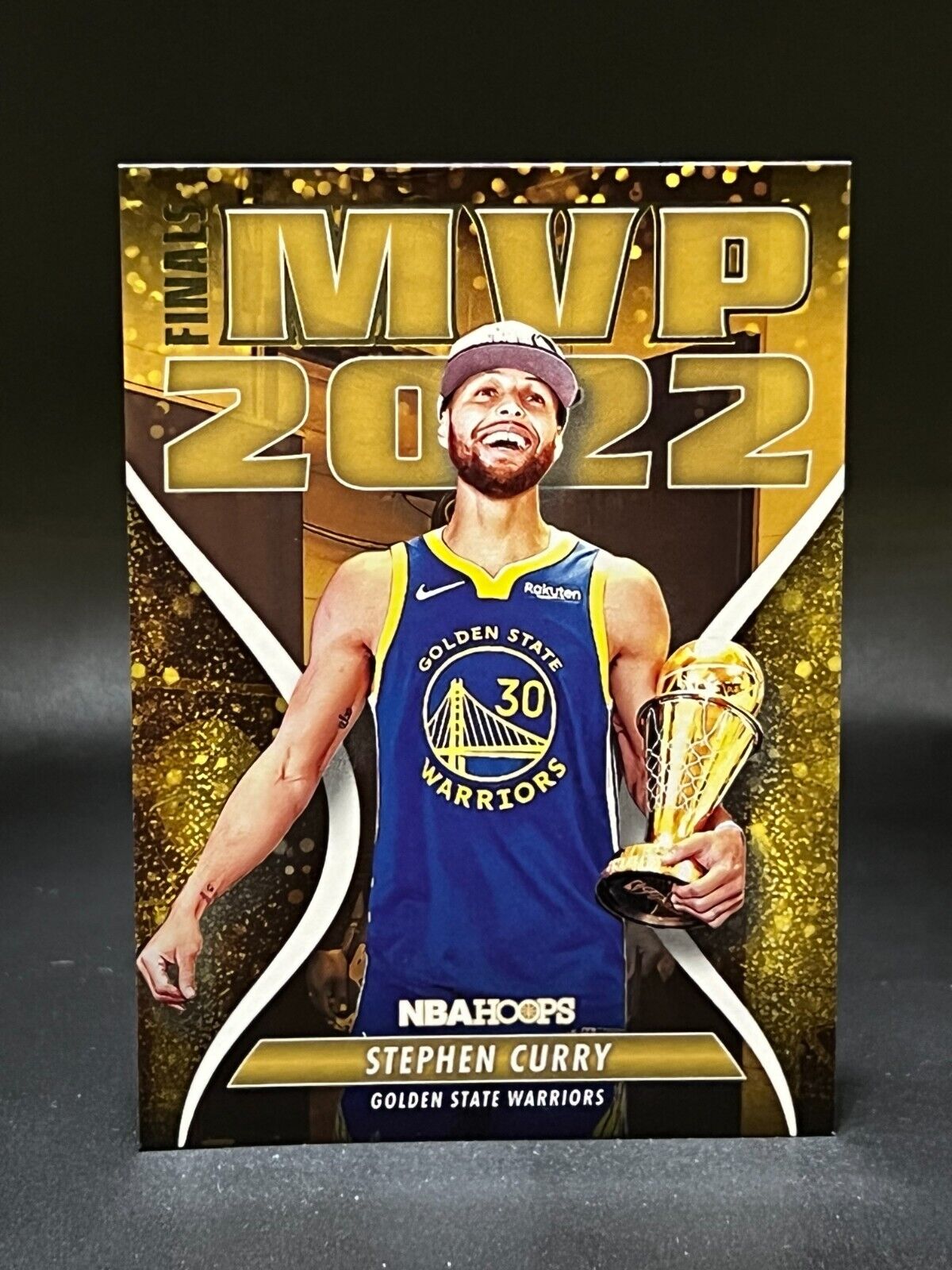 Stephen Curry 2022-23 Panini NBA Hoops Finals MVP #98 Short Print insert