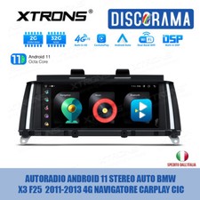 Autoradio Android 11 Stereo Auto BMW X3 F25 2011-2013 4g Navigatore CarPlay Cic - Miniatura 1