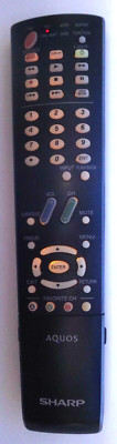 Genuine Sharp Aquos Audio VCR DVD SAT Cable TV Remote Control GA535WJSA LIGHTED