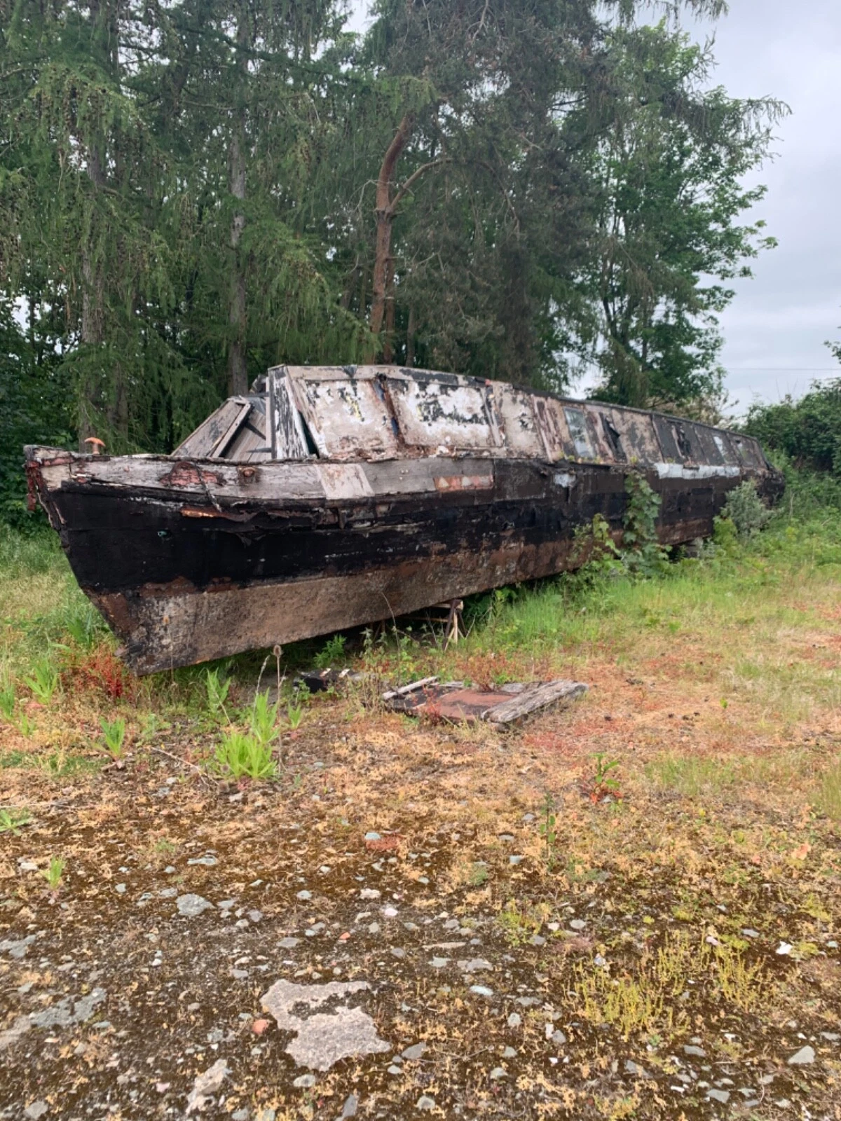 70ft Wooden OAK Canal Boat / Narrowboat / Historic vessel Restoration project - Picture 1 of 13