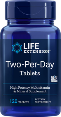 LIFE EXTENSION TWO PER DAY Multi-Vitamin 120  TABLETS