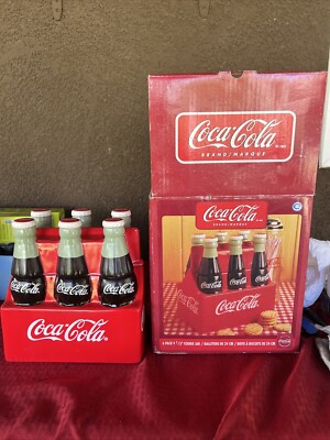 Coca Cola 6 Pack Ceramic Cookie Jar Vintage PROP